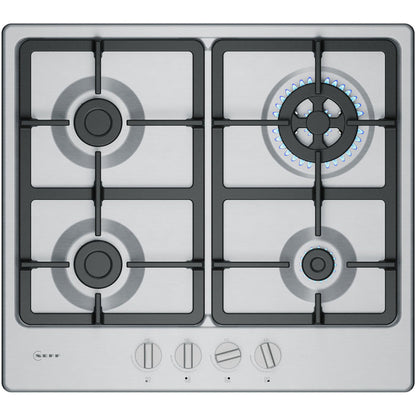 Neff T26GKH8N0 N50 60cm Stainless Steel Gas Hob