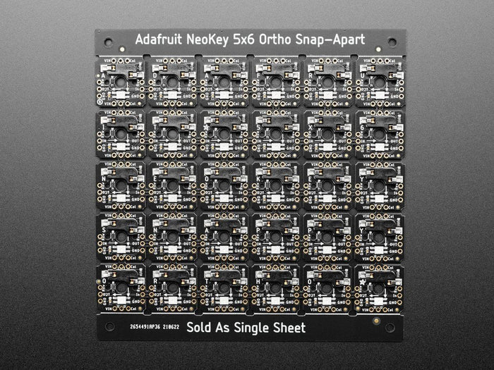 NeoKey 5x6 Ortho Snap-Apart Mechanical Key Switches w/ NeoPixel (For MX Compatible Switches) by Adafruit - The Pi Hut