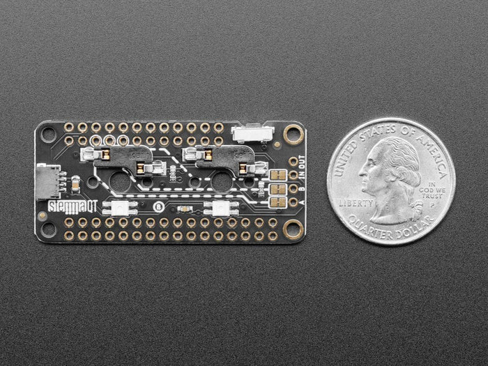 NeoKey FeatherWing - Two Mechanical Key Switches with NeoPixels by Adafruit - The Pi Hut