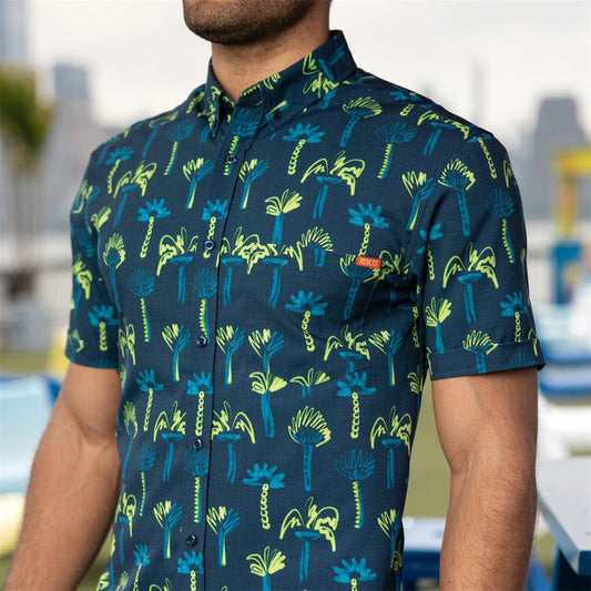 RSVLTS RSVLTS Short Sleeve Shirt Neon Palmies – KUNUFLEX Short Sleeve Shirt