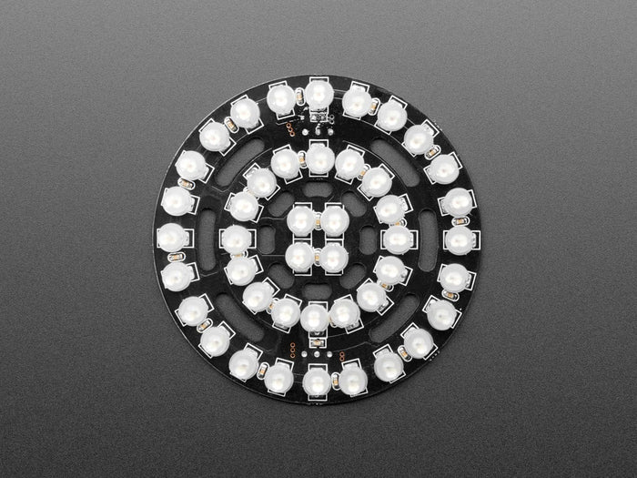 NeoPixel Triple-Ring Board with 44 Thru-Hole LEDs (66mm Diameter) by Adafruit - The Pi Hut