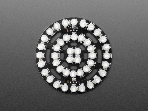 NeoPixel Triple-Ring Board with 44 Thru-Hole LEDs (66mm Diameter) by Adafruit - The Pi Hut