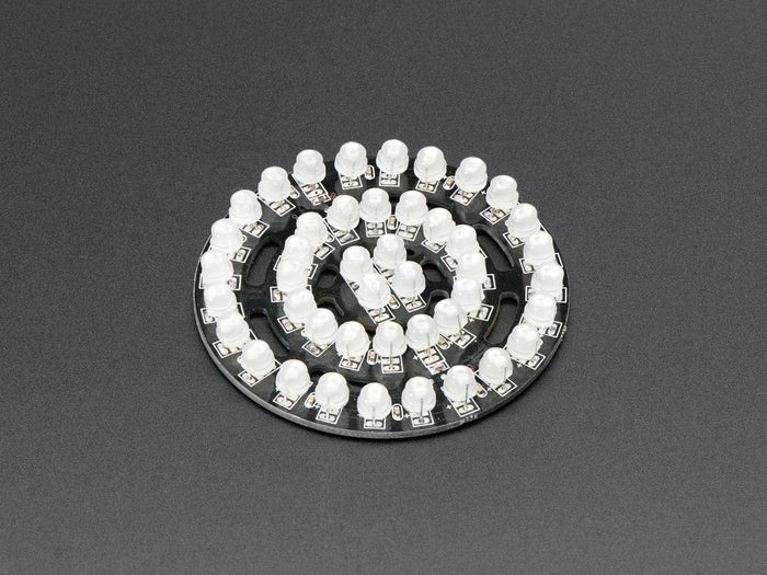 NeoPixel Triple-Ring Board with 44 Thru-Hole LEDs (66mm Diameter) by Adafruit - The Pi Hut