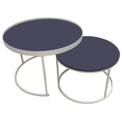 Nested Coffee Table Blue/White by Urban Style