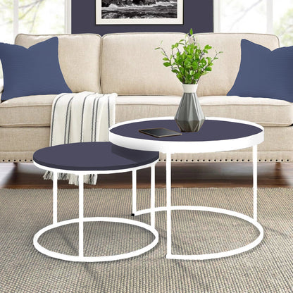 Nested Coffee Table Blue/White by Urban Style