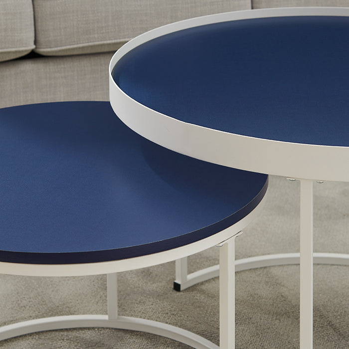 Nested Coffee Table Blue/White by Urban Style