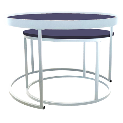 Nested Coffee Table Blue/White by Urban Style