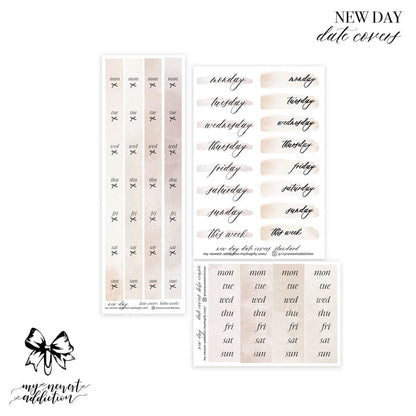 New Day Date Covers and Tabs