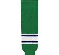 New Hockey Sockets Black Blue and Green Stripes