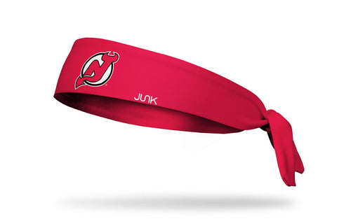 New Jersey Devils: Logo Red Flex Tie Headband - View 1