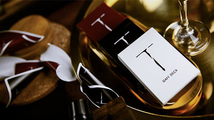 New T Gaff (White) Playing Cards by TCC Playing Card Co.