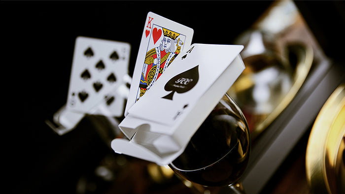 New T Gaff (White) Playing Cards by TCC Playing Card Co.