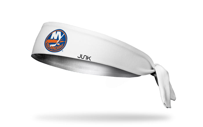 New York Islanders: Logo White Flex Tie Headband - View 1