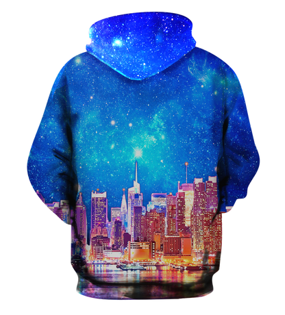 New York Skyline Fleece Hoodie - NYM