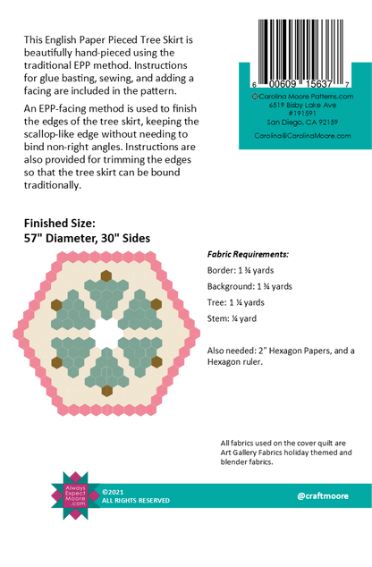 Next Year's Tree Skirt - Digital Download Pattern