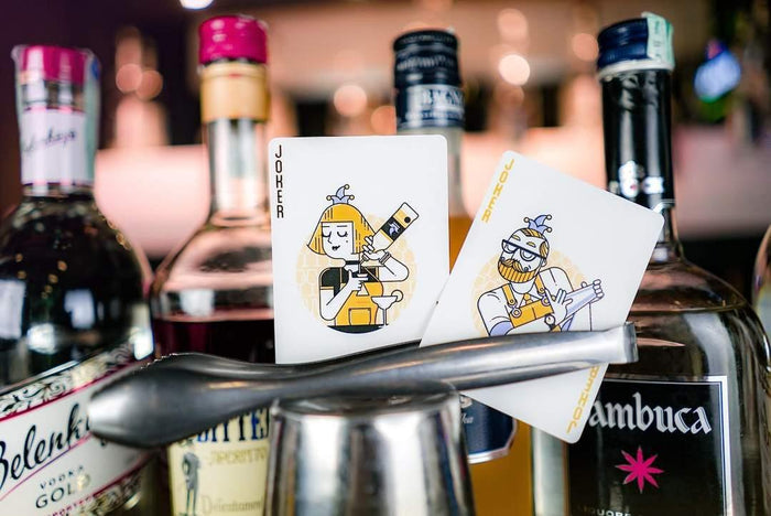Nightclub Champagne Playing Cards by Riffle Shuffle Playing Card Company