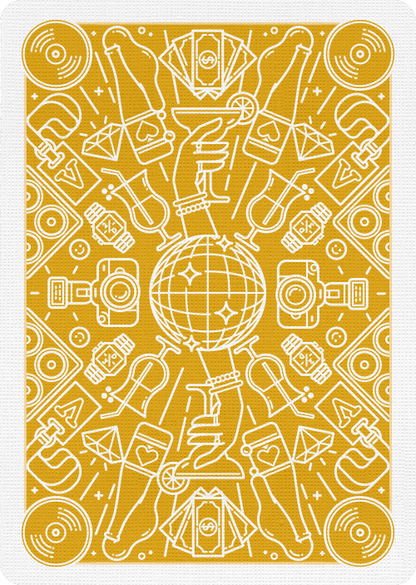 Nightclub Champagne Playing Cards by Riffle Shuffle Playing Card Company
