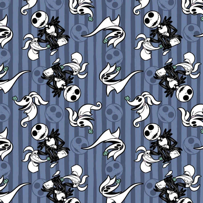 Nightmare Before Christmas V Collection - Jack and Zero Fabric, Camelot