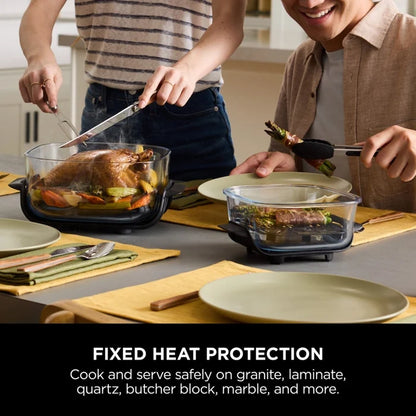 Ninja FN101UKST CRISPi 4 in 1 Portable Glass Air Fryer Stone Stone