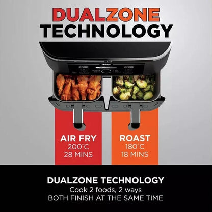 Ninja Foodi 4-in-1 Dual Zone Air Fryer 7.6L | AF200UK Ninja Air Fryer Euronics Ireland