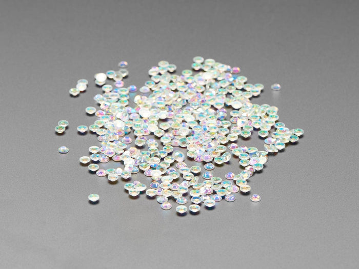 No-Foil Flat Back Rainbow Crystals for NeoPixel LEDs - 100 pack (SS16) [Discontinued] by Adafruit - The Pi Hut