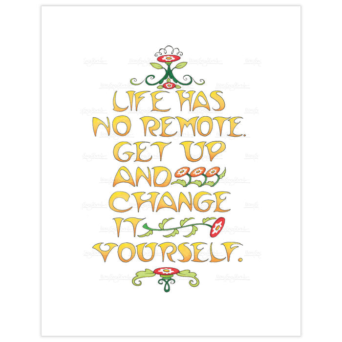 No Remote Fine Art Print