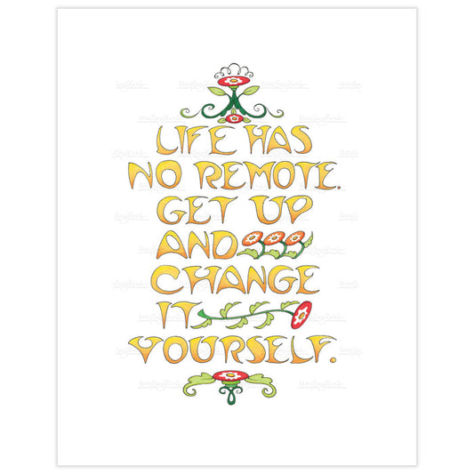 No Remote Fine Art Print