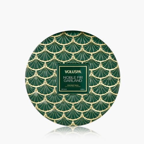 Noble Fir Garland - 3 Wick Tin Candle