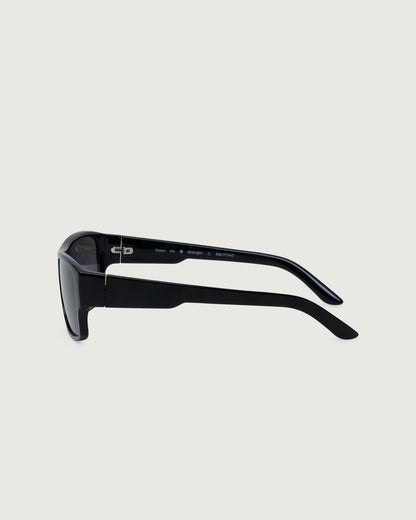Ink Midnight::Nolan Sunglasses square black recycled polyester side