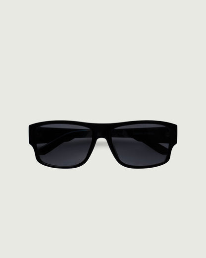 Ink Midnight::Nolan Sunglasses square black recycled polyester top