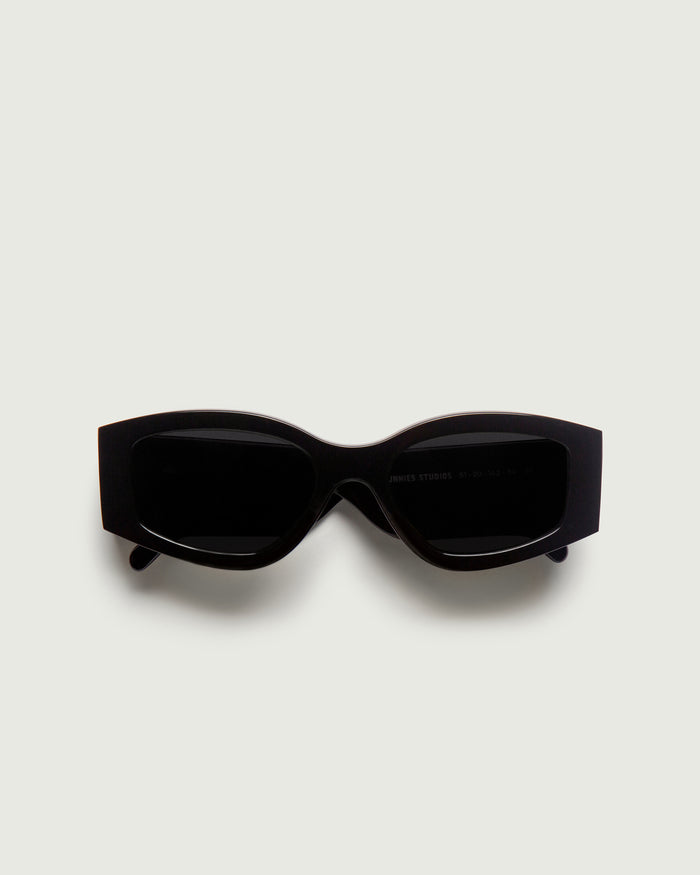 Ink::Nori Sunglasses cateye black recycled polyester top