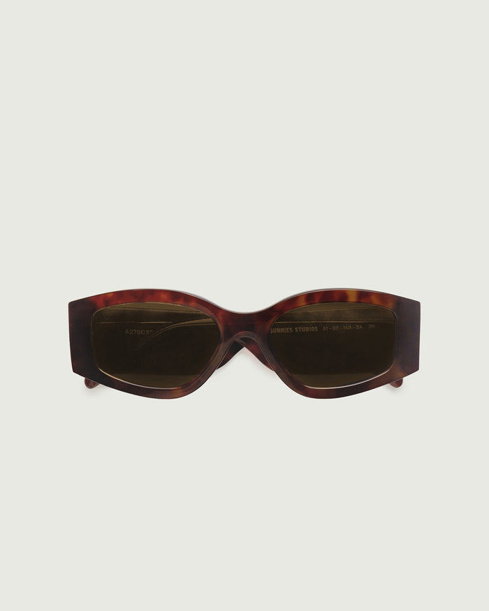 Deep Tort ::Nori Sunglasses cat eye tort bioacetate top