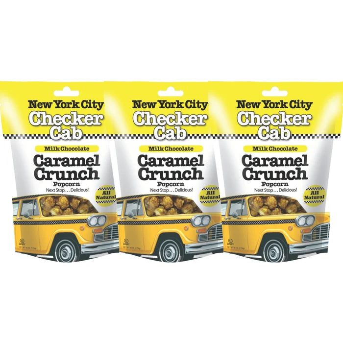 New York City Checker Cab Caramel Crunch Popcorn
