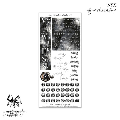 Days and Numbers / Premium Matte