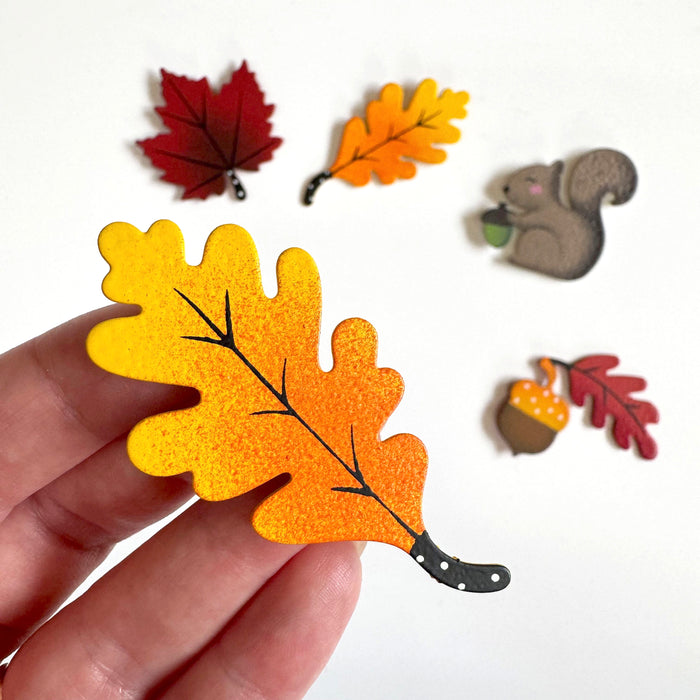 Oak Leaf Magnet Yellow