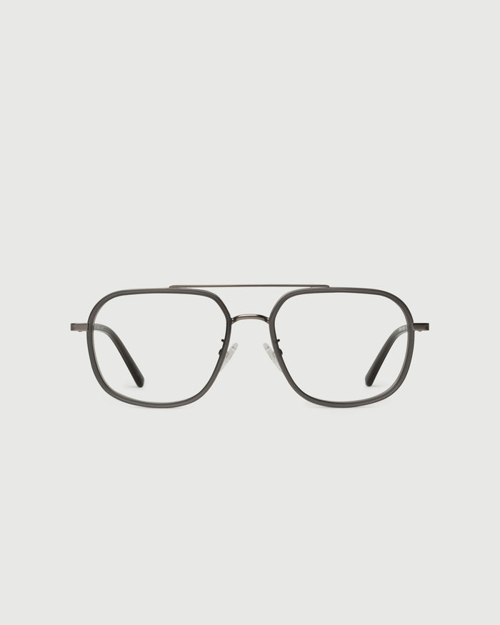 Locket::Octavio Eyeglasses pilot black metal front