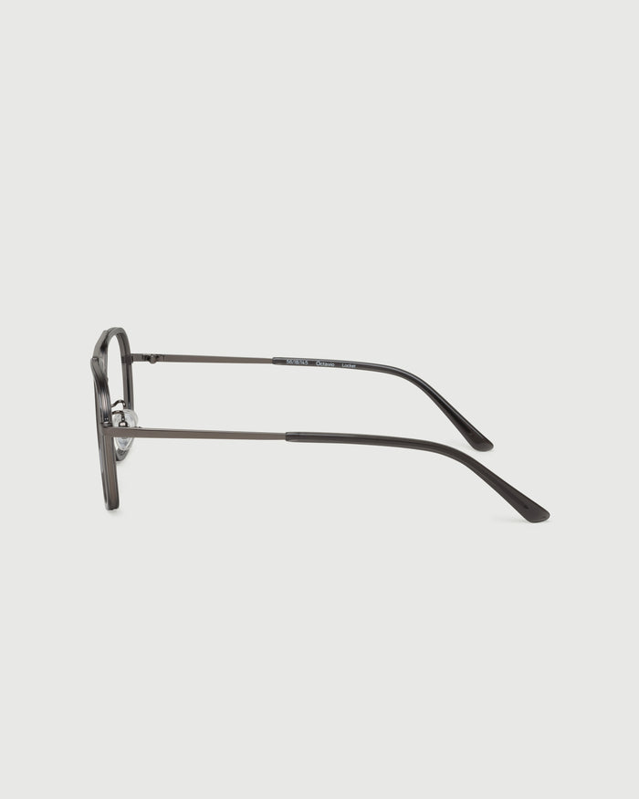 Locket::Octavio Eyeglasses pilot black metal side