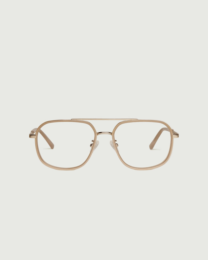 Soybean::Octavio Eyeglasses pilot Brown metal front