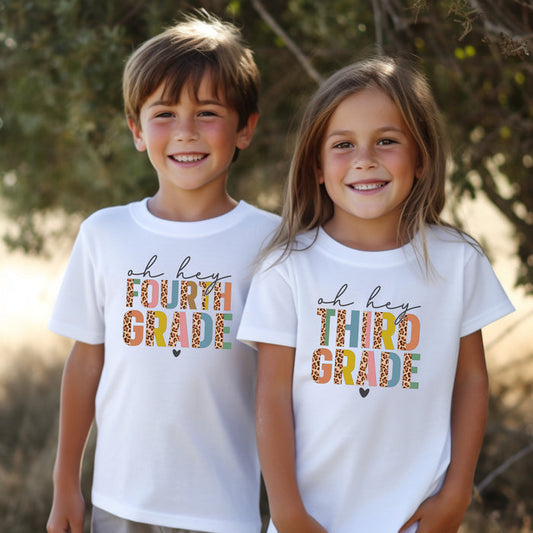 "OH HEY" KIDS BACK TO SCHOOL-THEMED T-SHIRTS