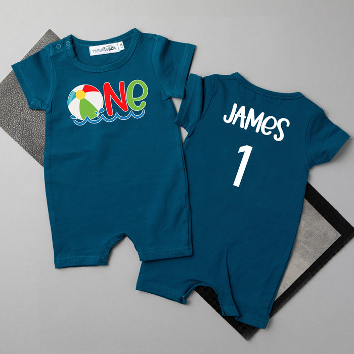 One Beach Ball Slim Fit Shorts Romper
