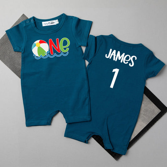 One Beach Ball Slim Fit Shorts Romper