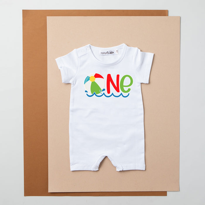 One Beach Ball Slim Fit Shorts Romper