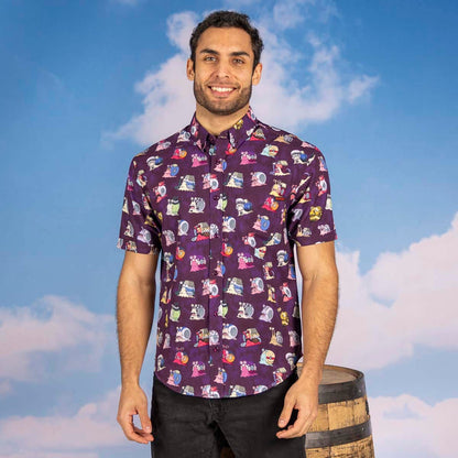 RSVLTS One Piece Short Sleeve Shirt One Piece "Puru-Puru-Puru" – KUNUFLEX Short Sleeve Shirt