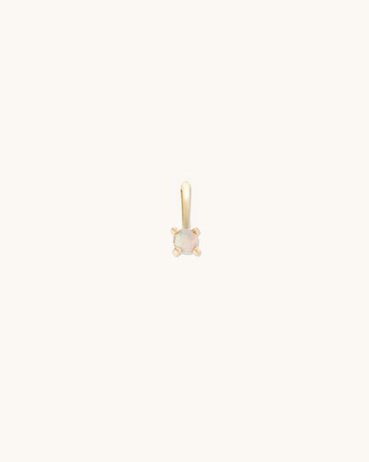 Opal Birthstone Charm