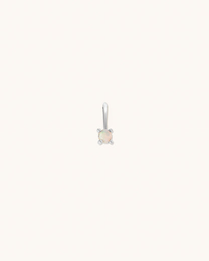 Opal Birthstone Charm