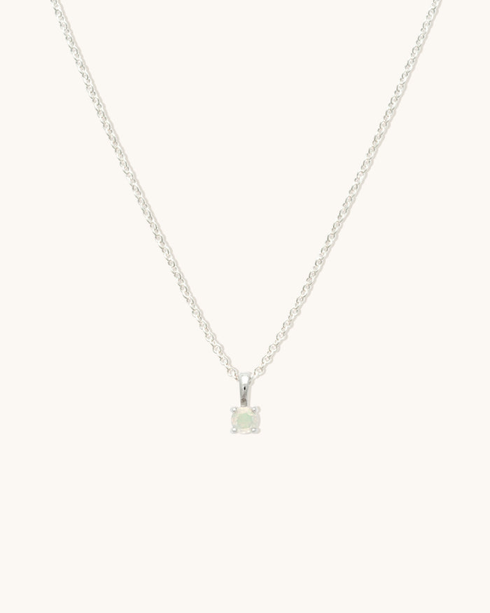 Opal Birthstone Necklace