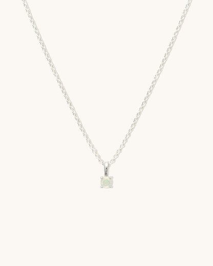 Opal Birthstone Necklace