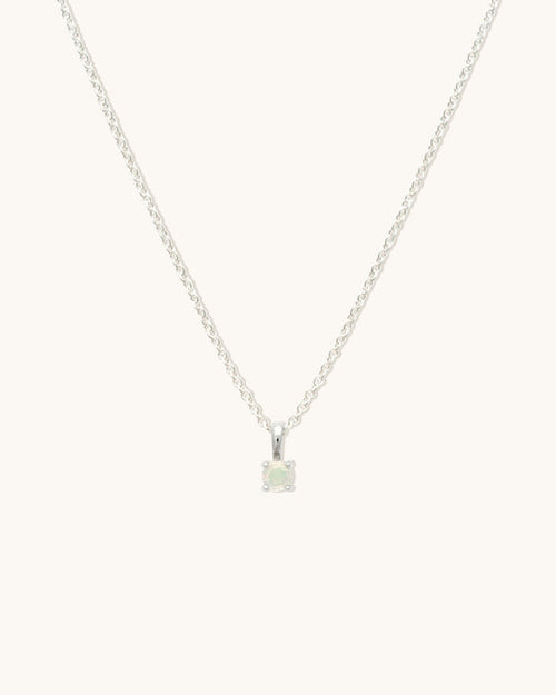 Opal Birthstone Necklace