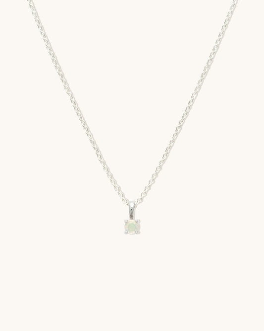Opal Birthstone Necklace