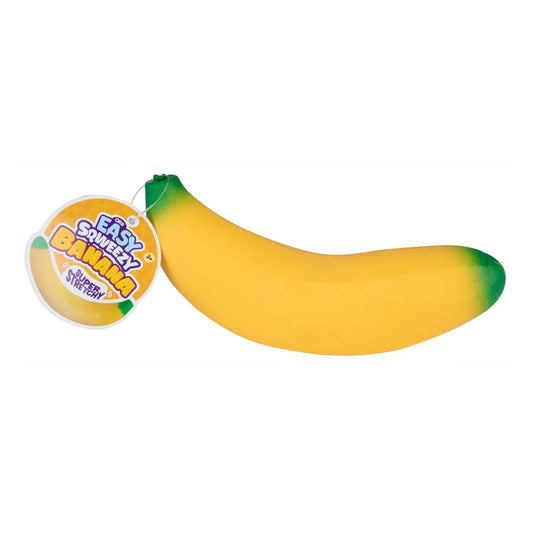 ORB 9 Inch Easy Squeezy Stretchy Banana Squishy Sensory Fidget Toy